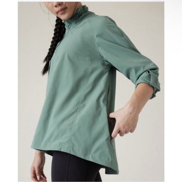 NEW Athleta Advantage Poplin Jacket Size Medium - Picture 4 of 14
